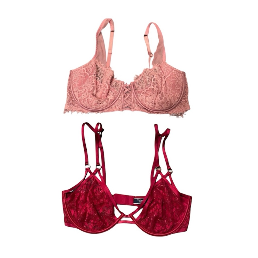 Victoria's Secret Lace Balconette Bra Set - 36D
